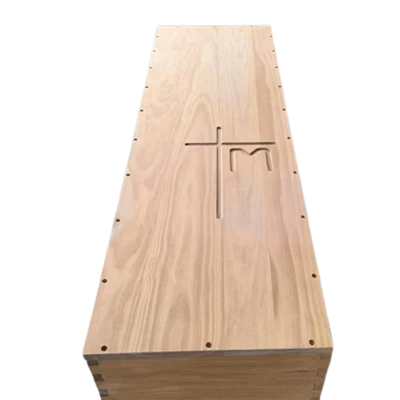 European Style Belgian Casket Paulownia Coffin